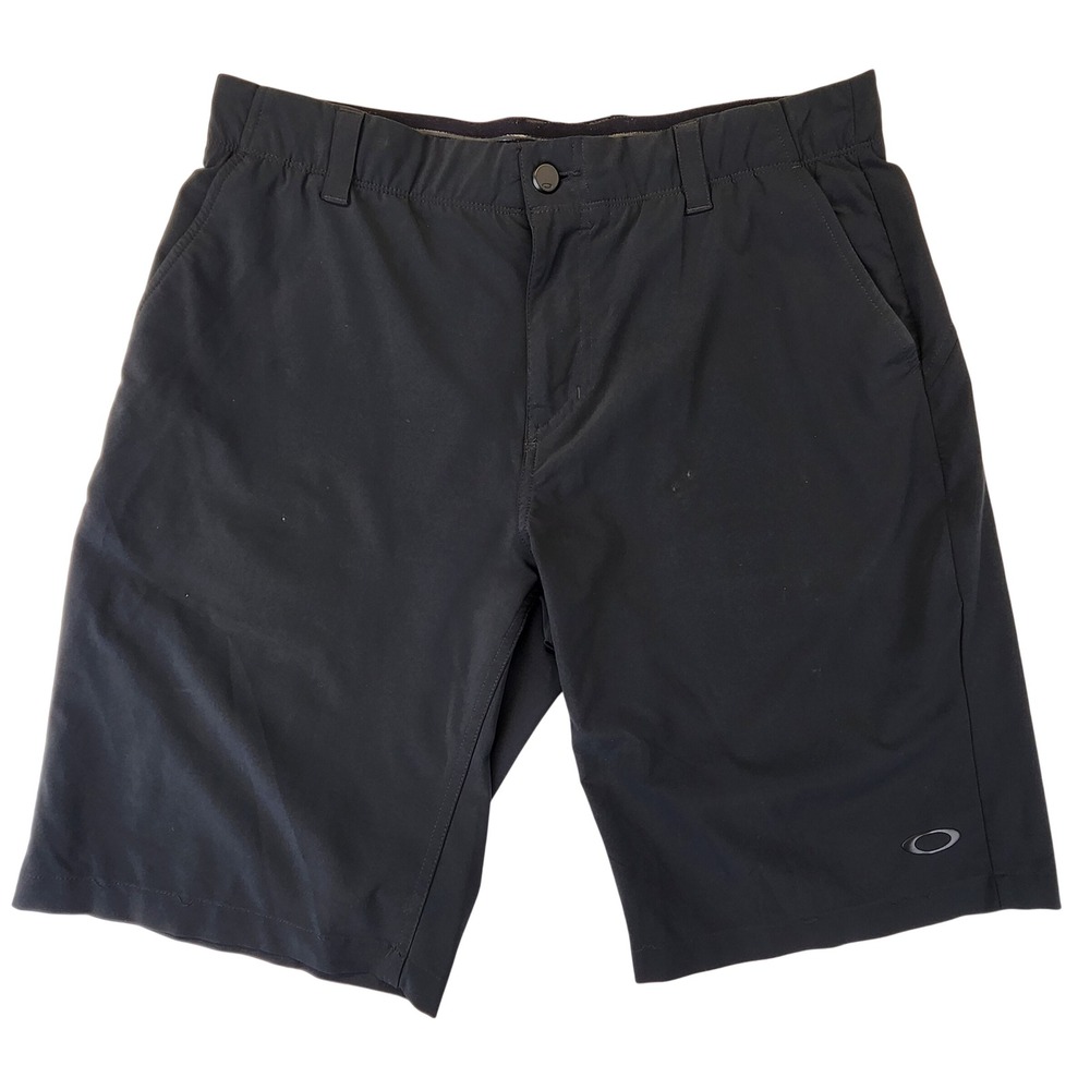 Oakley Mens Regular Fit Golf Performance Shorts Black Size 34 Stretch CA35460
